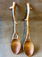 Groothandel handgesneden ecologische houten lepel met modern design, aanpasbare kleur & logo, duurzaam keukengerei