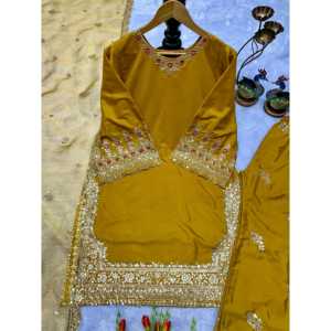 Conjunto de Traje de Fiesta para Mujer de Diseñador con Hermoso Dupatta, Atuendo de Parte Superior e Inferior - Product Image 2