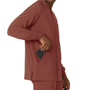 Blouse d'uniforme médical unisexe de haute qualité en tissu tissé avec détection d'aiguilles, pour infirmières et personnel médical, avec pantalon - Product Image 4