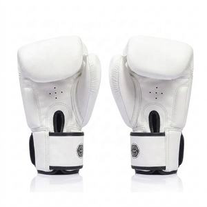 Top Trending Hot Selling Custom Made Fairtex Muay Thai Sparring Boxing <b>Gloves</b> Youth Training Leather Hook & Loop Closure - Product Image 4