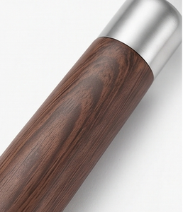 Ensemble de couverts en acier inoxydable avec manches en bois, design minimaliste, passe au lave-vaisselle, pour le camping et la maison - Product Image 2