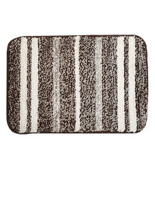 Ensemble de tapis de bain rayés ultra doux 2 pièces, personnalisé, moderne, classique, très vendu – Tapis de salle de bain en microfibre absorbants et antidérapants - Product Image 5