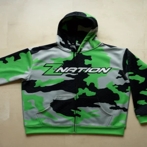Sudadera con capucha y cremallera de camuflaje Z Nation para hombre, chaqueta de poliéster transpirable de manga larga, ajuste regular, para todas las estaciones - Product Image 3