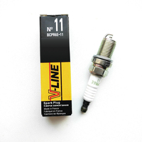 Bujías de Cobre BCPR6E-11 5282 V-Line para Motor de Coche, Repuestos para Ford, Honda, Mazda, Mitsubishi, Nissan, Subaru, Suzuki