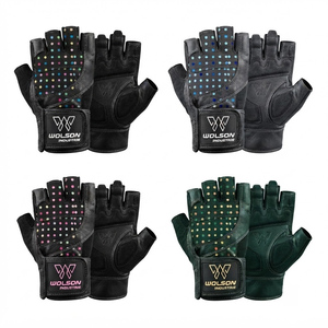 Gants d'entraînement respirants à lacets pour CrossFit et musculation, demi-doigts, antidérapants, protection de la paume pour la gym et le fitness - Product Image 6