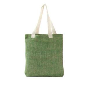 <b>Large</b> Capacity Green Fiber Jute Shopping Bag Natural Eco Friendly Tote Bag for Market and Grocery Use - Product Image 1