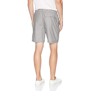 Short de bain bleu marine pour hommes, taille élastique, cordon de serrage réglable, vêtements de plage, short décontracté à séchage rapide - Product Image 5