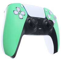 Pour coque avant du contrôleur PS5-Façade de remplacement personnalisée mate vert menthe, conception de poignée ergonomique