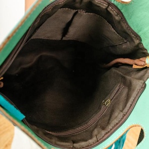 Nuevo y elegante bolso de tela azteca turquesa Jacquard con flecos hechos a mano, bolso de algodón, vestido bohemio elegante para mujer, superventas para mujer - Product Image 6