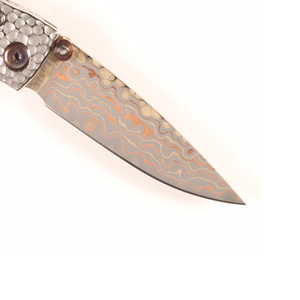 Damascus Steel Folding Knife Handmade Compact Pocket Design Outdoor <b>Camping</b> Hiking Fishing Travel Everyday Utility <b>Tool</b> - Product Image 5