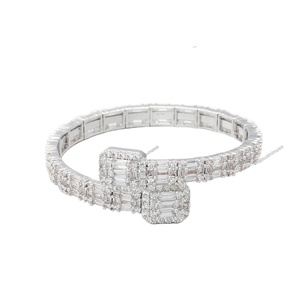 Bracelet Baguette en Argent Sterling 925 pour Bracelet Moissanite Diamants Luxe Haute Qualité Personnalisé Nouveau Design Style Classique pour - Product Image 1