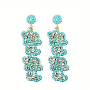 Pendientes bordados a mano con cuentas para mujer, pendientes para fiesta de MD HANDICRAFTS - Product Image 3