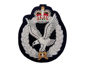 Best Fabric Embroidered Patches OEM <b>Sew</b>-on Patch Hand Made Gold Bullion Wire PVC Wholesale Uniform Badges for Shoes - Product Image 3