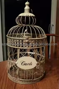 Cage à oiseaux antique en fer Article artisanal au prix de gros avec la meilleure qualité Article très bas de gamme - Product Image 5