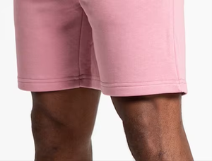 Shorts de sport pour hommes couleur rose bébé avec logo personnalisé fabriqués par Hawk Eye Sports (vérifié par PayPal) - Product Image 4