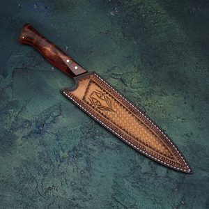 Couteau de Chef Damas LEGACY BLADES Fait Main, Couverts de Cuisine, Manche en Bois, Logo Personnalisé, Fournisseur d'Étiquettes Privées - Product Image 5