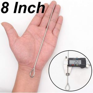 Brochetas Reutilizables de Acero Inoxidable de 8 Pulgadas, Herramientas para Asar a la Parrilla, Brochetas Metálicas para Carne, Verduras y Pollo - Product Image 4