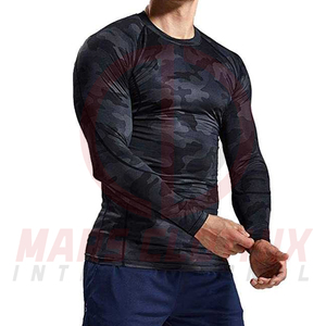 Best Selling Product Quick Dry Comfortable <b>Men</b> Rash Guard High Performance <b>Compression</b> Wear <b>Men</b> Rash Guard - Product Image 2