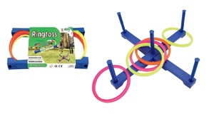 Jeu de lancer d'anneaux arc-en-ciel GISCO Factory Fun pour enfants de 3 à 6 ans, unisexe, taille standard, pour l'extérieur/l'intérieur, en plastique, sport - Product Image 2