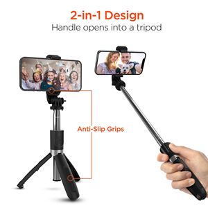 Bâton de selfie sans fil SnapShot avec trépied, combo bâton de selfie et trépied portable - Product Image 3