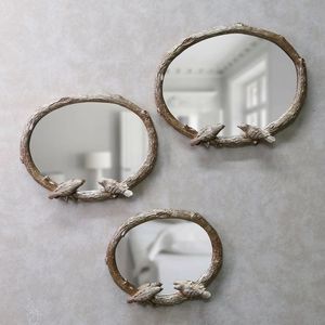 Round Metal Wall <b>Mirror</b> With Textured Frame Modern Decorative <b>Mirror</b> Handmade 10mm Thickness - Product Image 1
