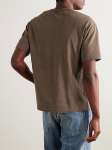 Camiseta de Algodón de Manga Corta para Hombre, Diseño Personalizado con Logotipo, Cuello Redondo, Color Sólido, Holgada, con Bolsillo en el Pecho - Product Image 4
