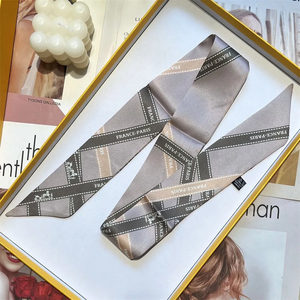 1 unidad de lazo de seda de sarga de lujo para mujer, estilo coreano, de moda, para decoración, lazo largo para atar bolsos, ideal para otoño, ¡gran oferta! - Product Image 3