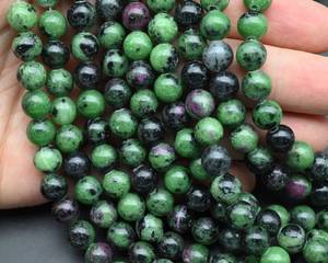 Cuentas redondas de jaspe verde natural, cuentas sueltas de piedras preciosas lisas para pulsera, collar, fabricación de joyería DIY, venta al por mayor - Product Image 6