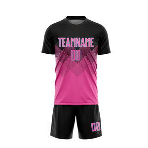 Uniformes de Fútbol Sublimados Personalizados, Conjunto de Camiseta y Pantalones Cortos de Fútbol Transpirables y Ligeros, Ropa Deportiva Profesional para Equipos, Venta al Por Mayor - Product Image 4
