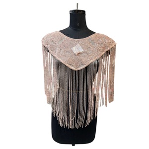 Capa de Moda Femenina 2026 Hecha a Mano con Cuentas de Acero Inoxidable, 100% Algodón de Alta Calidad, Precio al por Mayor para Exportación - Product Image 1