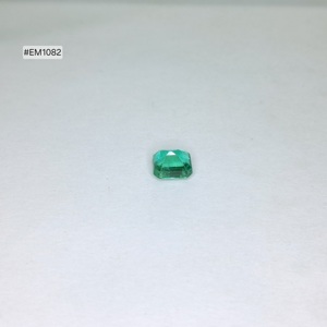 Piedra suelta de esmeralda 100% natural, corte octogonal, 6.20x5.00x4.20mm, gema verde de 0.99ct para anillos, colgantes y pendientes. - Product Image 3