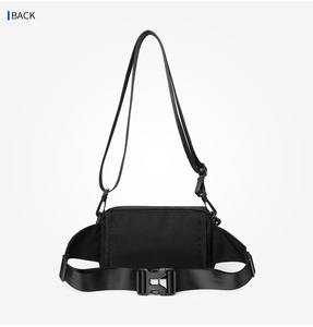 Bolso bandolera unisex de nailon con cierre de cremallera y decoración de borlas, estilo cruzado en verde oliva para uso diario. - Product Image 5