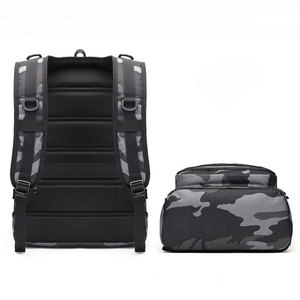 Tactical <b>Backpack</b> Camouflage <b>Nylon</b> Softback Adjustable Strap Zipper Closure Unisex 20-36L Capacity Physiological Curve Back - Product Image 5