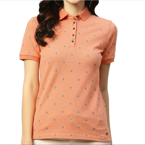 เสื้อโปโลผู้หญิง Ostriya International OEM Service ระบายอากาศได้ดี แห้งเร็ว ผ้าถัก แขนสั้น สีพื้น - Product Image 1