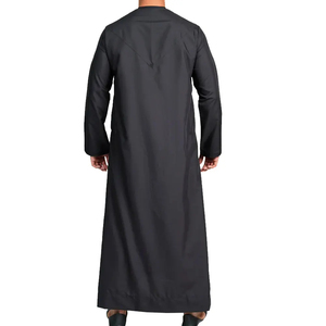 New 2026 Custom Modern Kuwait Style Arabic Saudi Men's Thobes Jubbah Plus Size Breathable High Quality <b>Islamic</b> <b>Clothing</b> 2026 - Product Image 4