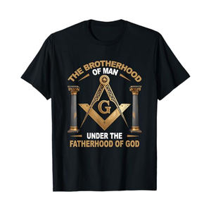 Camisetas Master Mason para Hombre, Diseño de Compás Cuadrado de la Logia Azul, Impresión 3D en Relieve, Corte Holgado, Algodón Grueso, York Rite, Scottish Rite - Product Image 3