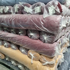 Tissu en coton tricoté coréen, tissu en coton tricoté extensible, tissu en coton uni tricoté interlock - Product Image 2