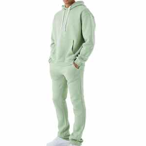 Latest Style Premium Quality Tracksuit for Men Puff Printed Sweat <b>Suit</b> Flare Hoodie and <b>Pants</b> Sets Stacked Tracksuit for sale - Product Image 1