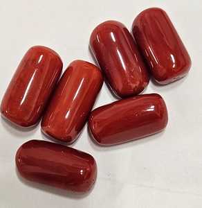 Coral Rojo Italiano de Forma Ovalada, Mejor Color, Calidad Fina, Piedra Preciosa Suelta para Joyería - Product Image 1