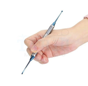 Kit de instrumentos dentales con revestimiento de plasma azul para uso profesional, juego de raspadores dentales profesionales. - Product Image 2