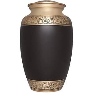Urna Funeraria de Aluminio Art Deco para Cenizas Humanas, Capacidad de 3-4L, Forma Cilíndrica, Artesanía Conmemorativa para Adultos, Homenaje - Product Image 2
