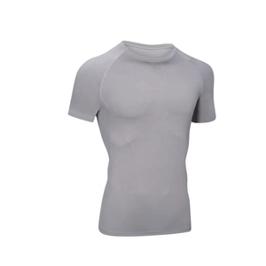 Maillot de bain de compression respirant à séchage rapide pour homme, blanc, à manches courtes, en néoprène, avec short noir, pour adultes - Product Image 4