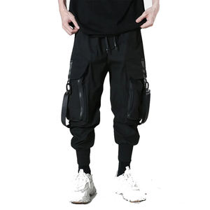 Pantalon cargo tactique pour homme, style techwear, multipoches, streetwear, joggers, pantalon harem urbain hip hop, noir, cyberpunk, pantalon d'extérieur - Product Image 4
