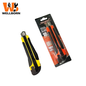 Couteau utilitaire professionnel de 18 mm - Lame rétractable, <span class=keywords><strong>coupe</strong></span>-boîte, couteau de sécurité robuste pour entrepôt - Product Image 6