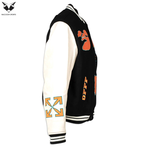 Men's Casual Color Best Latest Style Print Comfortable Premium Quality Latest Style New Arrival College Baseball Varsity <b>Jacket</b> - Product Image 3