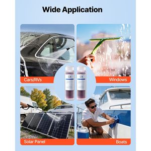 Sistema di Lavaggio Auto Spotless con Filtro Deionizzato 2 X 0.5L, Resina DI che Cambia Colore, Ricambio Filtro per PRS-101XC - Product Image 6