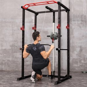 Sistema de Gimnasio en Casa Ajustable con Capacidad de 450 kg, Jaula de Potencia Multifuncional, Rack para Sentadillas y Dominadas, Rack de Gimnasio Completo para Fitness con Barra - Product Image 5