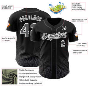 Camiseta de Béisbol con Precio de Fábrica, Tejido de Malla Transpirable, Impresión Personalizada, Ropa Deportiva - Product Image 3