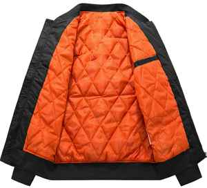 ACTIVE ENTERPRISES Classic Eco-Friendly Polyester/Cotton Crew Neck Bomber <b>Jacket</b> for <b>Men</b>-<b>Summer</b> - Product Image 6