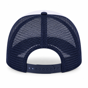 OEM Blank Trucker <b>Hat</b> Custom Solid Color Baseball Cap Polyester Foam Mesh Back Adjustable Snapback Sports Headwear 6-Panel - Product Image 6